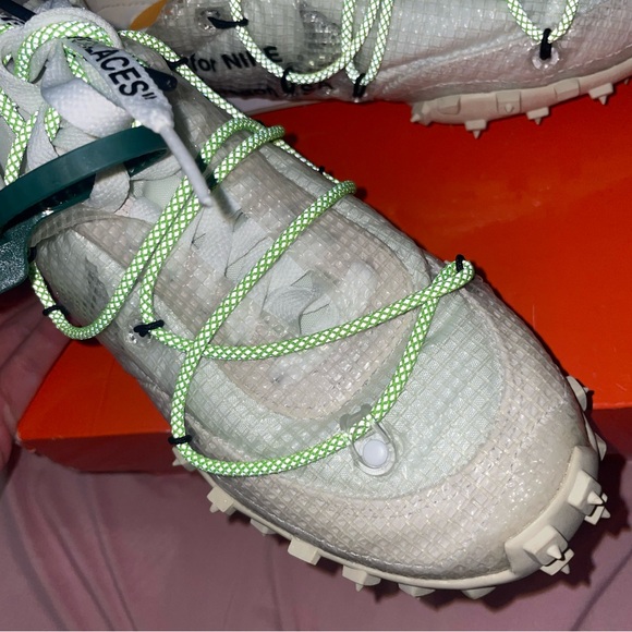 Nike X Off-White Waffle Racer SP "Electric Green" Sneakers - Picture 8 of 16